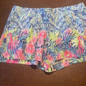 Lilly Pulitzer Floral Tropical Print Shorts